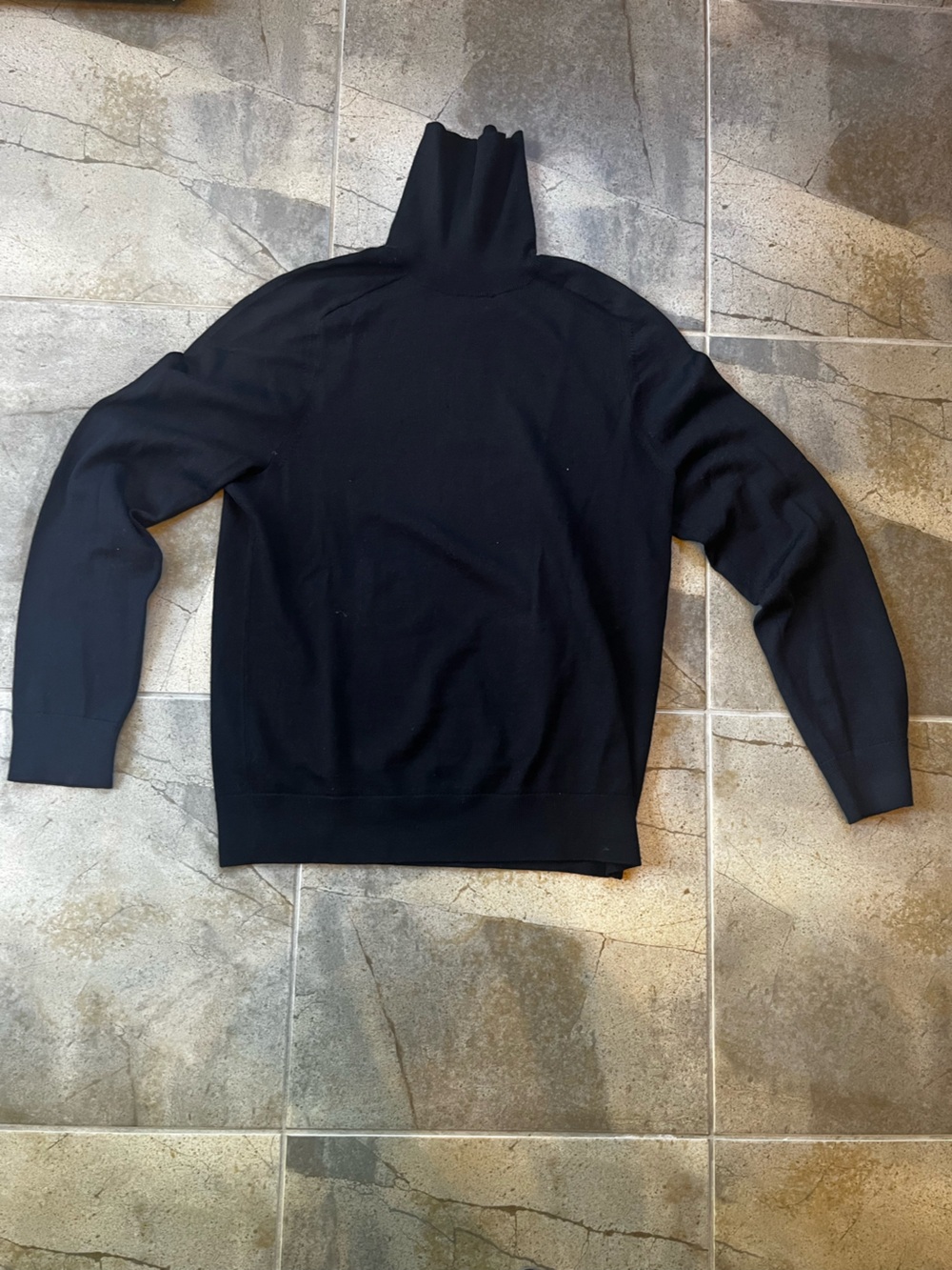 Banana Republic Italian Wool Black Turtleneck